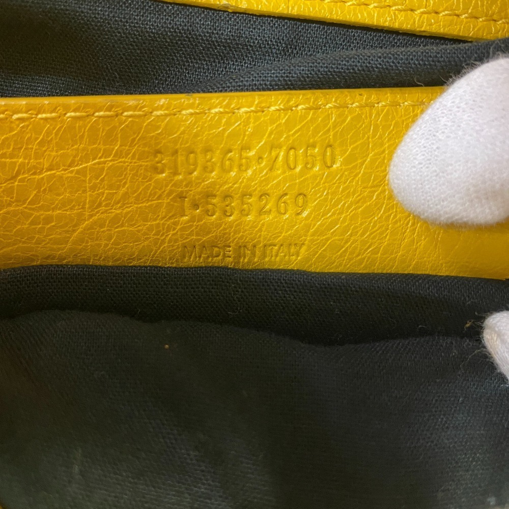 Balenciaga Classic Day Hobo bag yellow Moutarde distressed lambskin leather - Picture 10 of 11